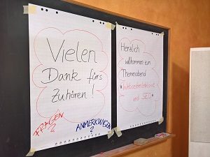 Lektorenverband VFLL Themenabend Webseitenlektorat und SEO Tafel